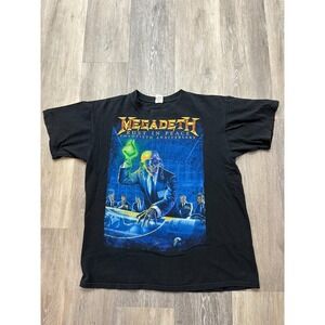 Authentic MEGADETH Rust In Peace 20th Anniversary Heavy Metal T Shirt Size L